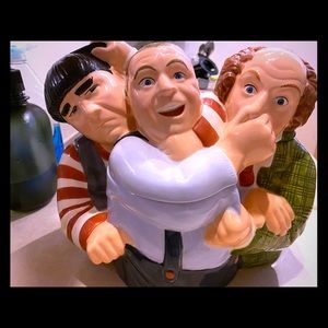 Vintage Three Stooges cookie jar.